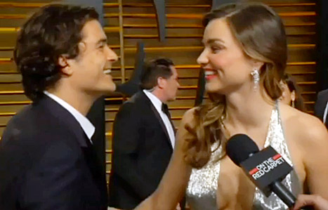 Orlando Bloom przeszkodził w wywiadzie Mirandy Kerr