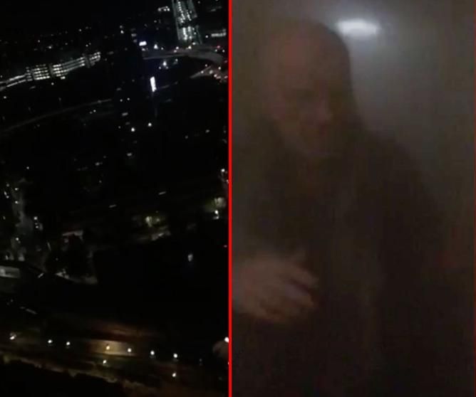 DRAMATYCZNE nagrania z wnętrza płonącego budynku w Londynie