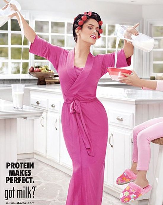 Selma Hayek w kampani Got Milk (FOTO)