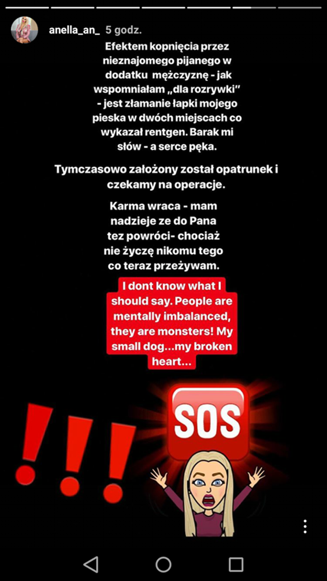 Pijany mężczyzna zaczął BIĆ dla rozrywki. Anella musiała jechać na rengen