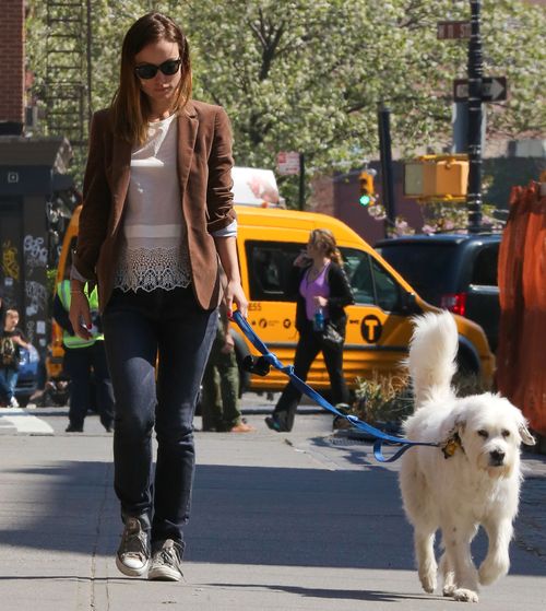 Olivia Wilde na spacery chodzi z czworonożnym pupilem (FOTO)