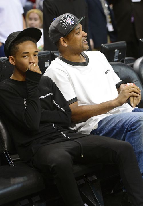 Męski wypad na mecz Willa Smitha z Jadenem (FOTO)