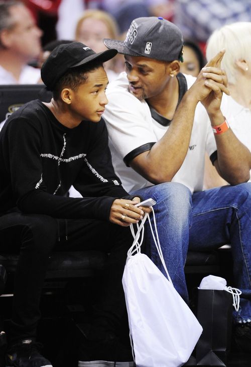 Męski wypad na mecz Willa Smitha z Jadenem (FOTO)