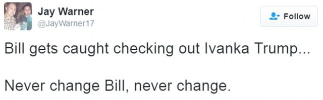 Bill Clinton nie mógł oderwać wzroku od Ivanki Trump! (VIDEO)