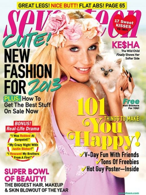 Śliczna (?) Ke$ha ze słodkim kotkiem (FOTO)