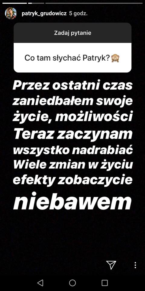 Zwycięzca Top Model Patryk Grudowicz przyznaje: ZANIEDBAŁEM swoje życie