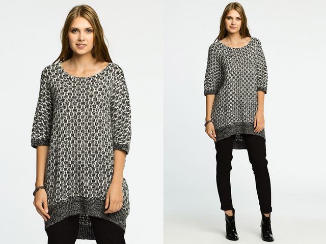 Dzianinowe sukienki i długie swetry na zimę Dzianinowe sukienki i długie swetry na zimę