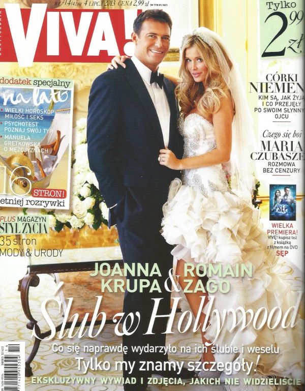 Joanna Krupa z mężem w ślubnej sesji dla Vivy! (FOTO) Joanna Krupa z mężem w ślubnej sesji dla Vivy! (FOTO)