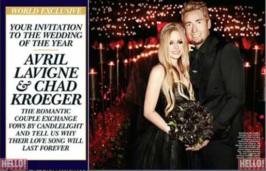 Avril Lavigne miała CZARNĄ suknię ślubną! (FOTO)