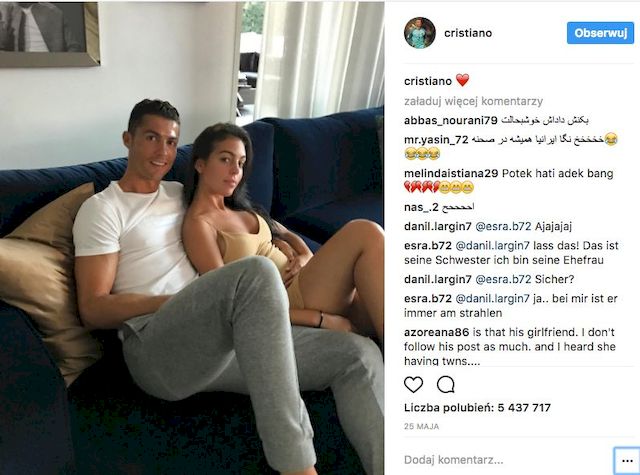 Partnerka Cristiano Ronaldo jest w PIĄTYM miesiącu ciąży?! Partnerka Cristiano Ronaldo jest w PIĄTYM miesiącu ciąży?!