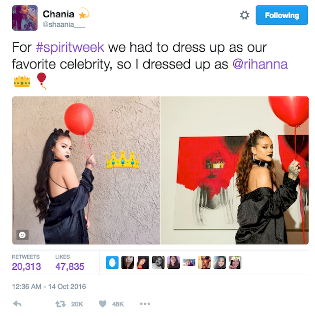 Rihanna napisała do swojej sobowtórki!