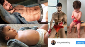 Półtoraroczny Augie pozuje jak jego wujek model (Instagram)