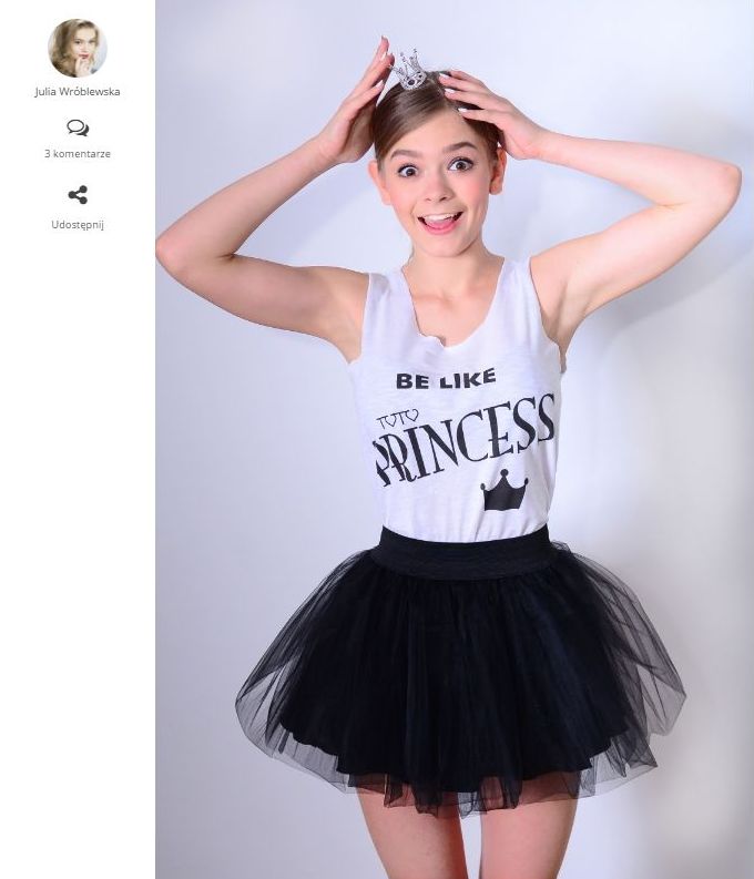 Julia Wróblewska ma WŁASNĄ kolekcję ubrań TUTU Princess Julia Wróblewska ma WŁASNĄ kolekcję ubrań TUTU Princess