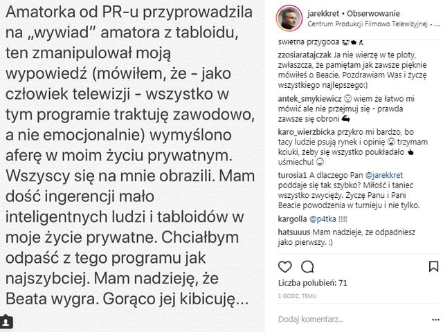 Kret przerywa milczenie! Komentuje rozstanie z Tadlą!