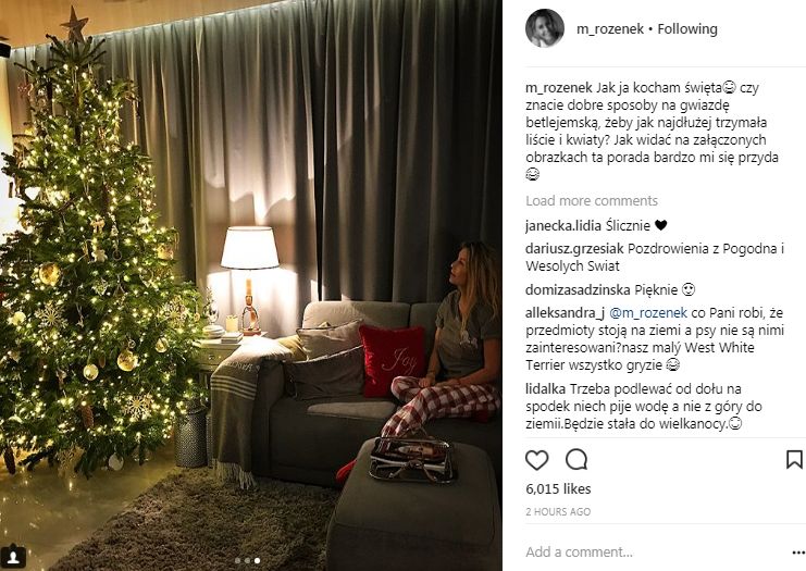 Rozenek-Majdan pokazała świąteczny salon, ale coś tu nie gra (Instagram)