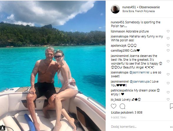Mąż Joanny Krupy żartuje z jej polskiej opalenizny
