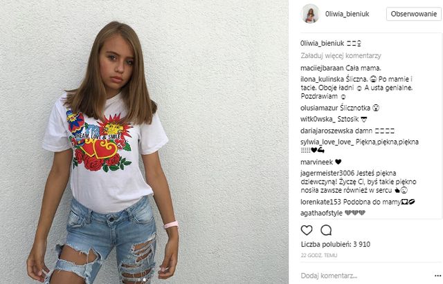 Oliwia Bieniuk już tak nie wygląda (Instagram)