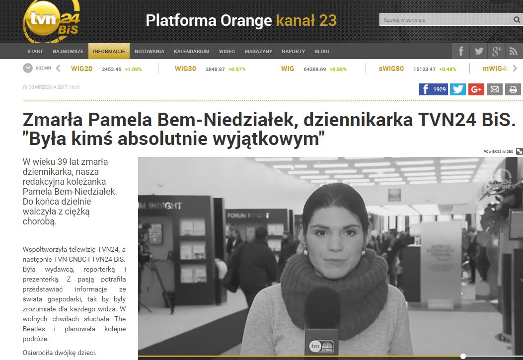 Dramat Ewy Bem - zmarła jej córka Dramat Ewy Bem - zmarła jej córka