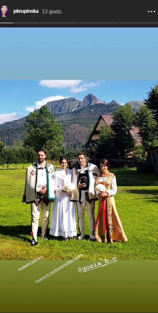 Druga suknia ślubna Pauliny Krupińskiej była raczej skromna