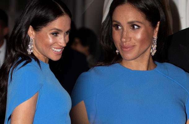 Ta kreacja Meghan Markle podkreśliła jej DUŻY, ciążowy brzuszek (ZDJĘCIA)