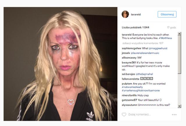 Fani przerażeni zdjęciem Tary Reid na Instagramie: Dzwoń na policję! (INS)