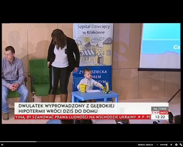 2-letni Adaś wyprowadzony z hipotermii wraca do domu