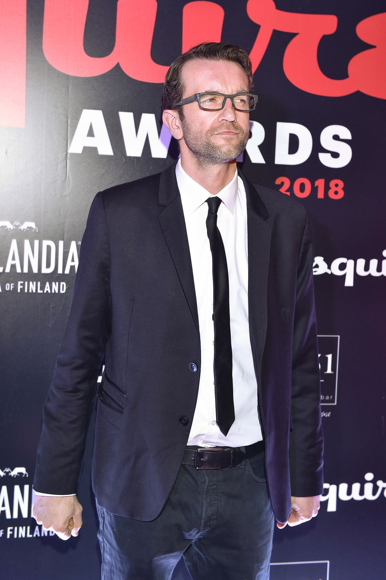 Tomasz Kot, Marcin Prokop, Kuba Przygoński ze statuetkami Esquire Awards