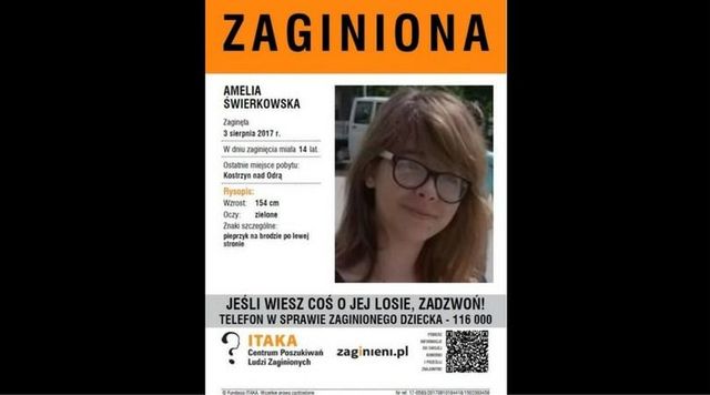 14-letnia Amelia zaginęła na Przystanku Woodstock