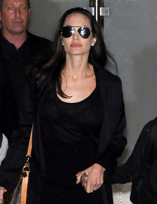 Angelina z dzieciakami jak zawsze wzbudzili zainteresowanie 