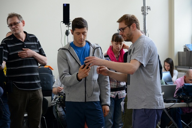 Anna i Robert Lewandowscy w T-Mobile