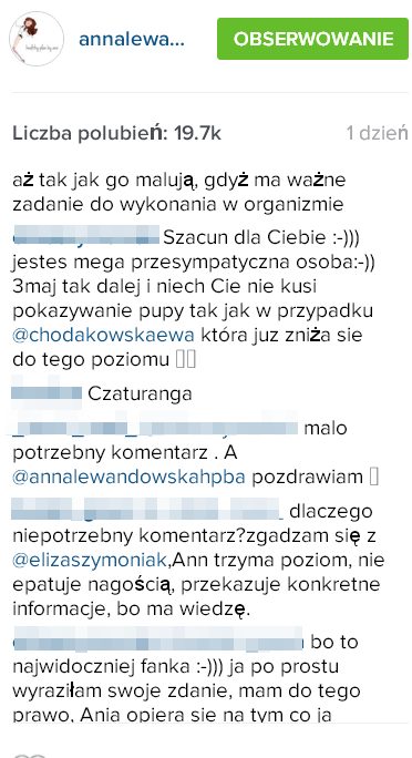 Fanki Lewandowskiej zniesmaczone... PUPĄ Chodakowskiej