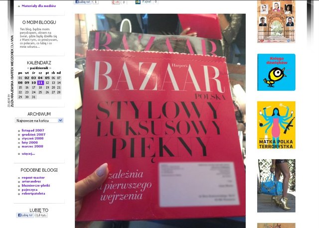 Mucha chwali się ekskluzywnym numerem Harper's Bazaar