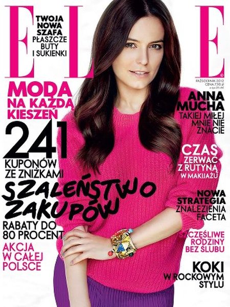 Anna Mucha dojrzewa na okładce Elle (FOTO)