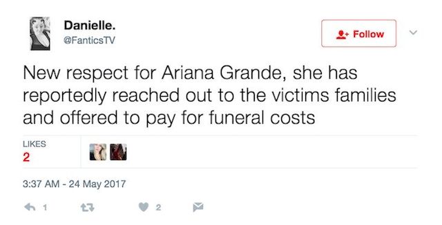 Ariana Grande wykonała WZRUSZAJĄCY gest wobec ofiar zamachu
