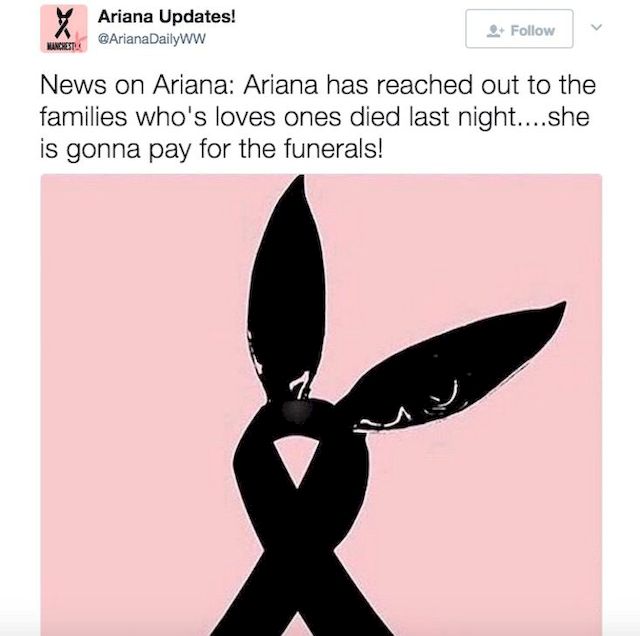 Ariana Grande wykonała WZRUSZAJĄCY gest wobec ofiar zamachu