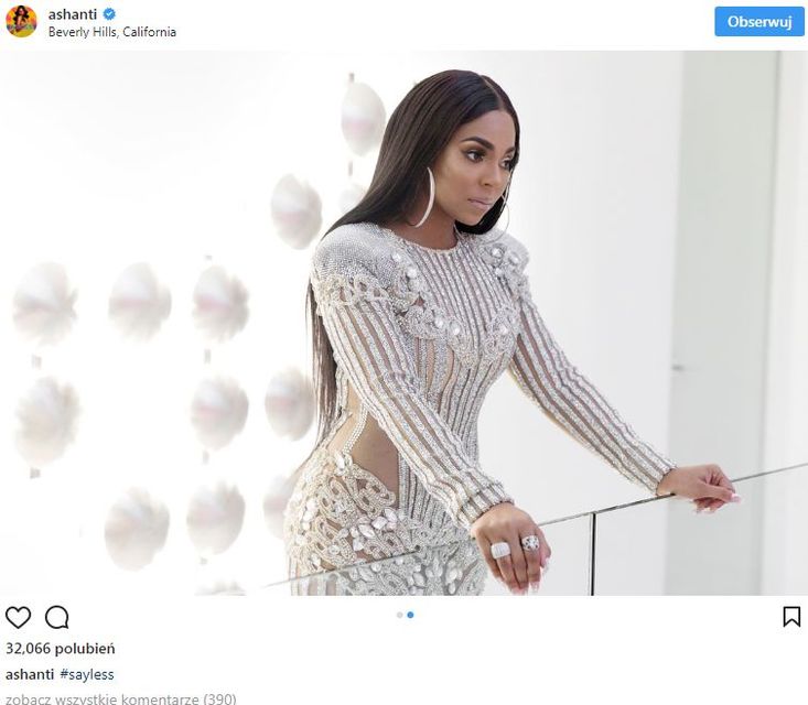 Ashanti w takiej samej sukni jak Kylie Jenner - wygląda LEPIEJ (ZDJĘCIA)