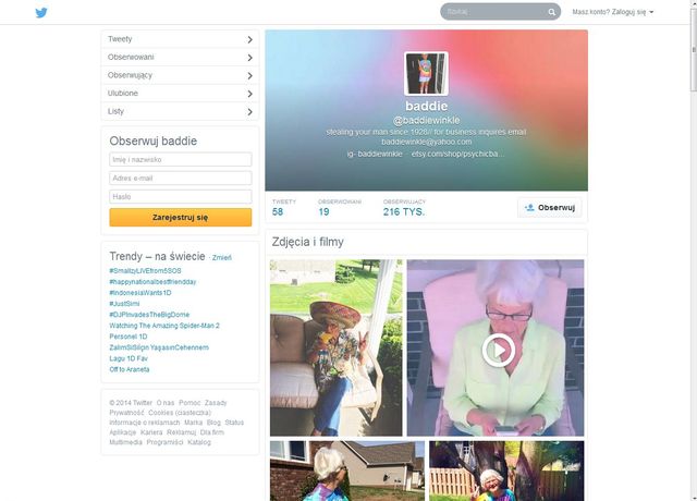 Poznajcie Baddie Winkle - twerkającą 86-latkę (FOTO+VIDEO)