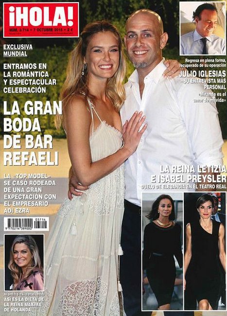 Bar Refaeli pokazała swoją suknię ślubną (Instagram)