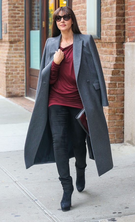 Monica Bellucci poza czerwonym dywanem - równie piękna? (FOT Monica Bellucci poza czerwonym dywanem - równie piękna? (FOT