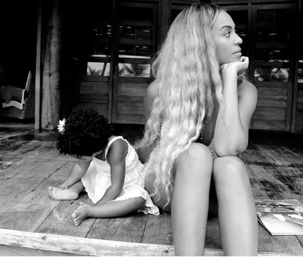 Beyonce karmiła Blue Ivy w studiu nagraniowym