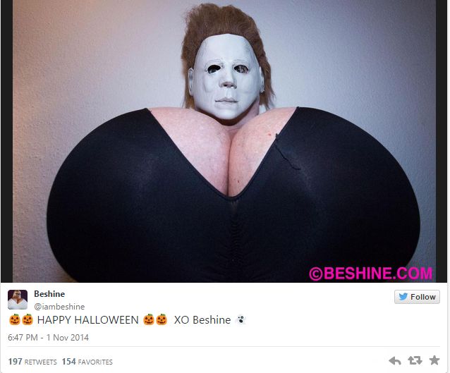 Oto Beshine - posiadaczka największego sztucznego biustu