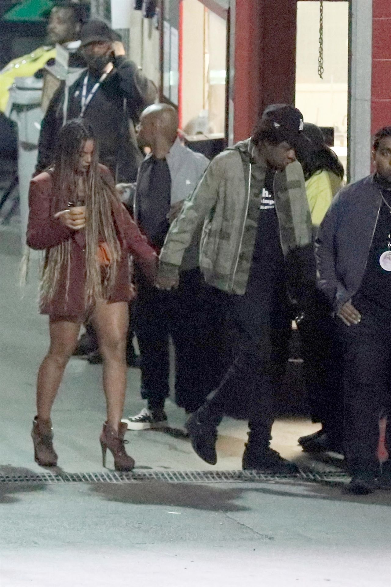 Beyonce w krótkiej sukience po koncercie Travisa Scotta (ZDJĘCIA)