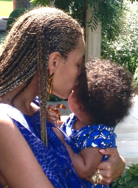 Beyonce karmiła Blue Ivy w studiu nagraniowym