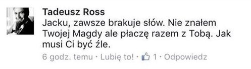 Aktorzy składają kondolencje Jackowi Borkowskiemu Aktorzy składają kondolencje Jackowi Borkowskiemu
