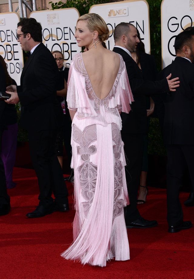 Na galę Złotych Globów wybrała suknię w stylu lat 20. (FOTO) Na galę Złotych Globów wybrała suknię w stylu lat 20. (FOTO)