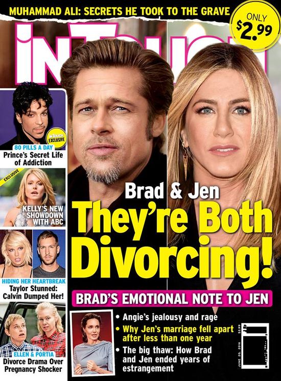 Jennifer Aniston i Brad Pitt rozwodzą się!