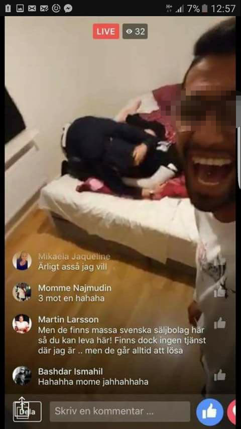 Szok! Imigranci dokonali zbiorowego gwałtu i transmitowali go przez Facebooka!