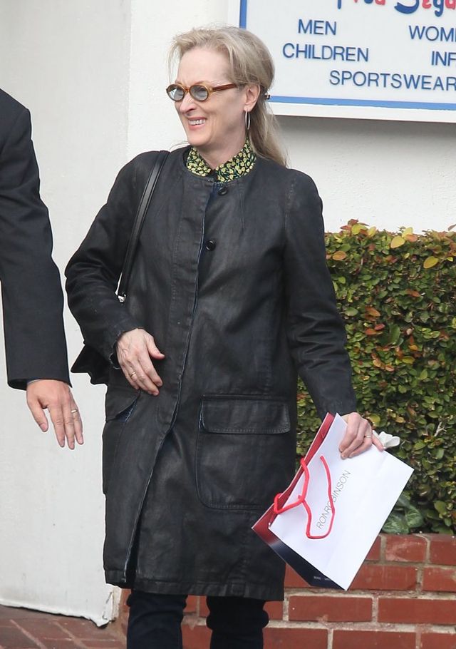 Jej pupa tuż obok twarzy Meryl Streep