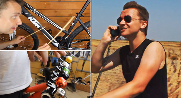 CeZik jedzie na rowerze... (VIDEO)