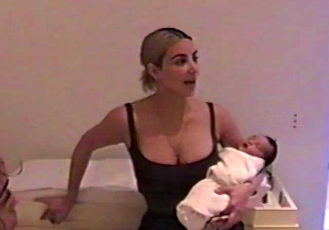 Na video opublikowanym przez Kylie, dokładnie widać córkę Kim, Chicago West